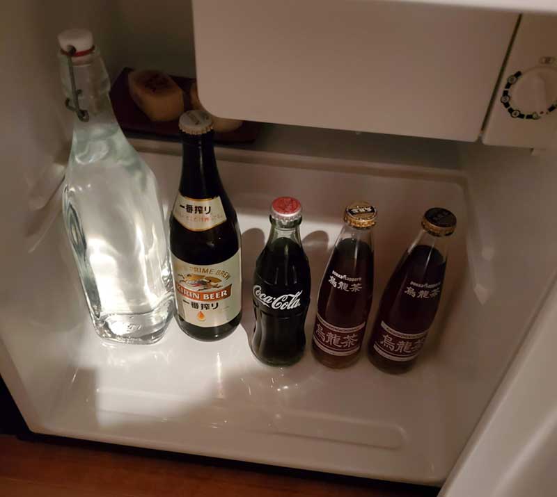 冷蔵庫のドリンクは全部飲み放題！