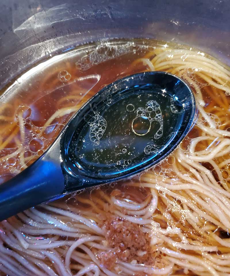 スッキリした淡麗スープ